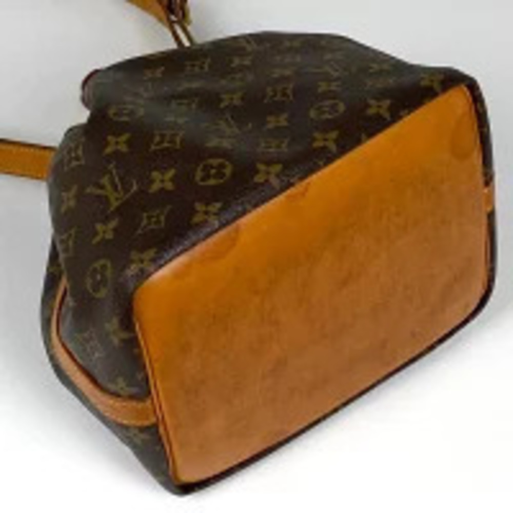 Louis Vuitton Hobo Drawstring Bag Monogram Brown Shoulder Noe Brown